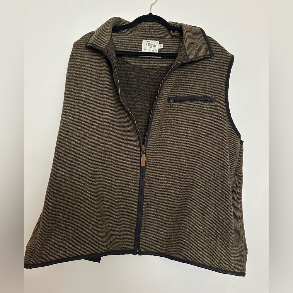 E. Margrath Sportswear Wool Blend Vest.